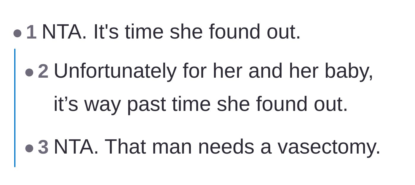 A thread declaring the father needs a vasectomy and drafting a highly empathetic, boundary-setting speech for the teenager to give the girlfriend.