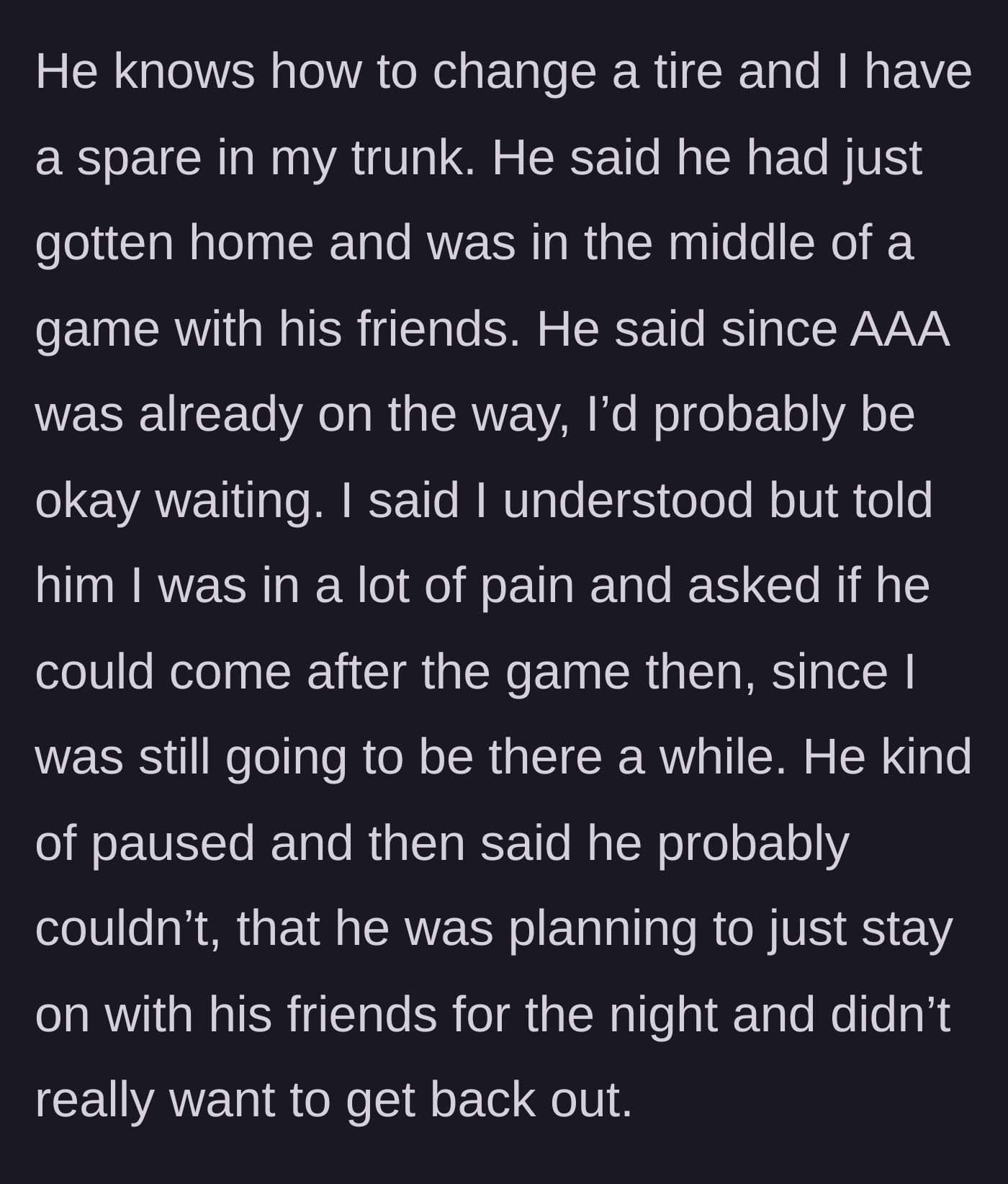 Story part 2 - A young man sitting comfortably with a headset on, playing video games with friends while his girlfriend waits for help.