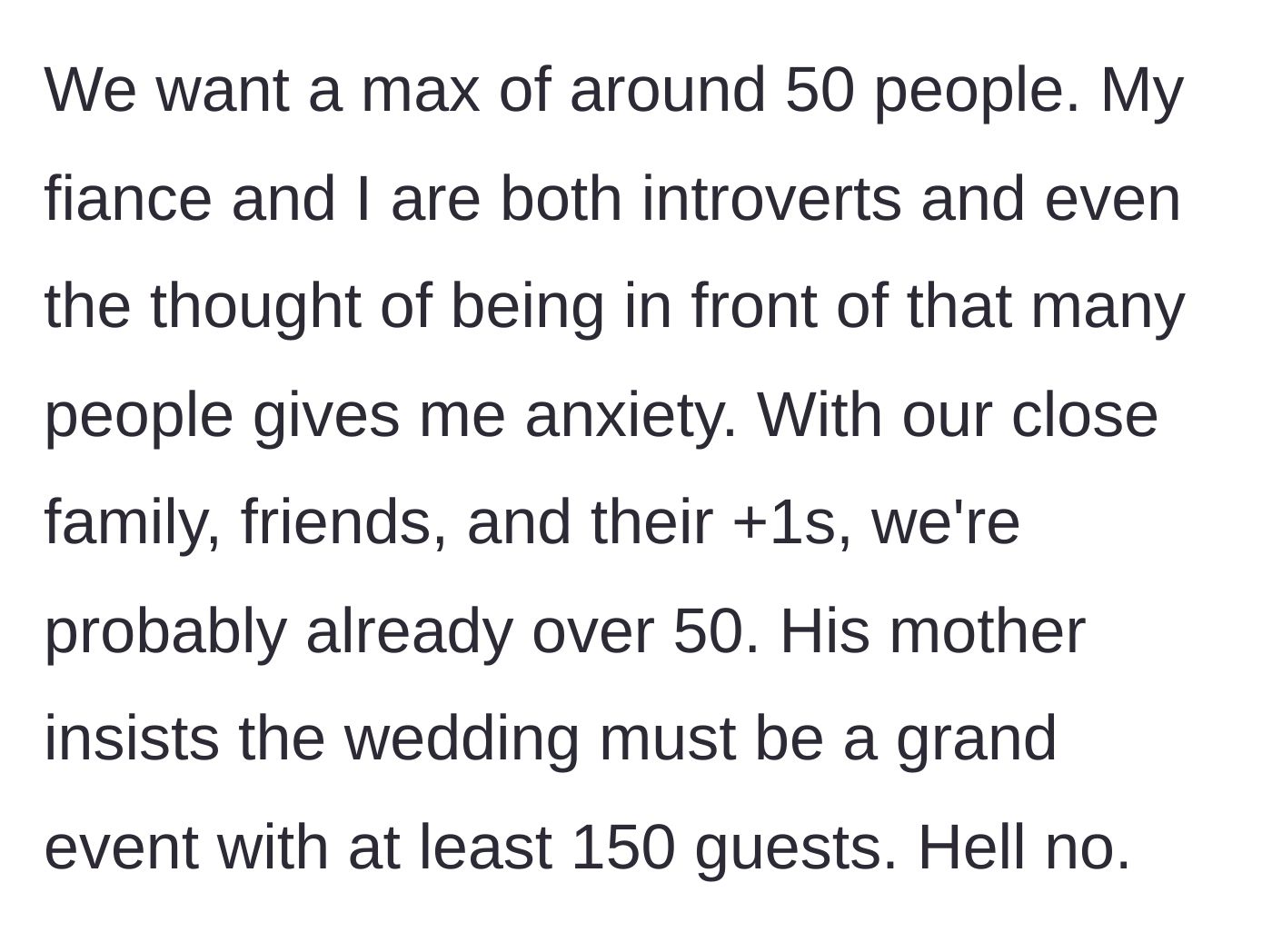 Story part 2 - A split screen of a cozy, intimate gathering of 50 people on one side, and a massive, chaotic party on the other.
