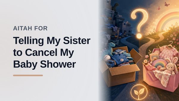 The Boundary-Setting Sister Who Canceled Her Own Baby Shower To Stop A Narcissistic Sibling's 'Generosity