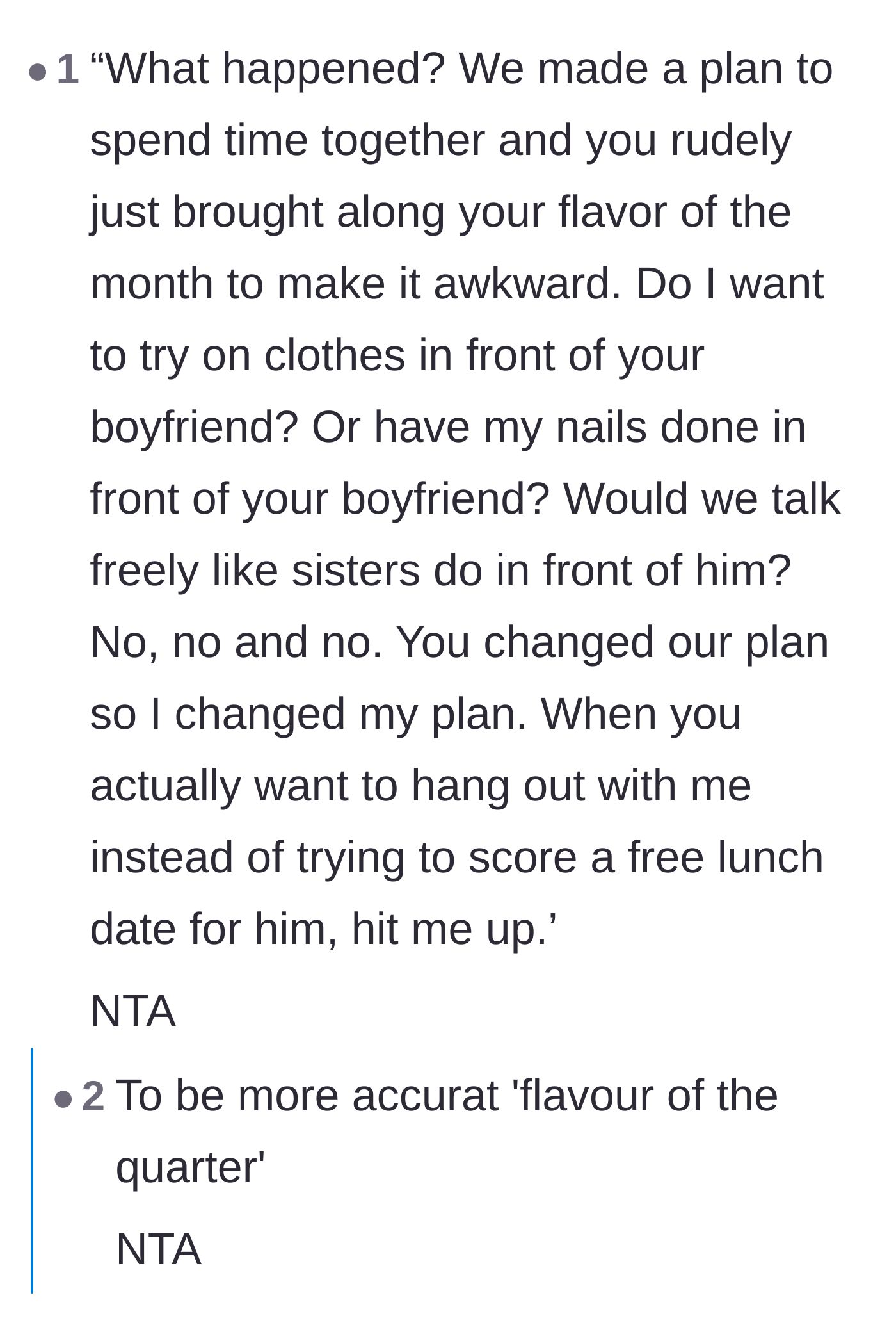 Comment thread 4 - A savage, pre-written text message draft for the main character to send her sister to explain why she left.