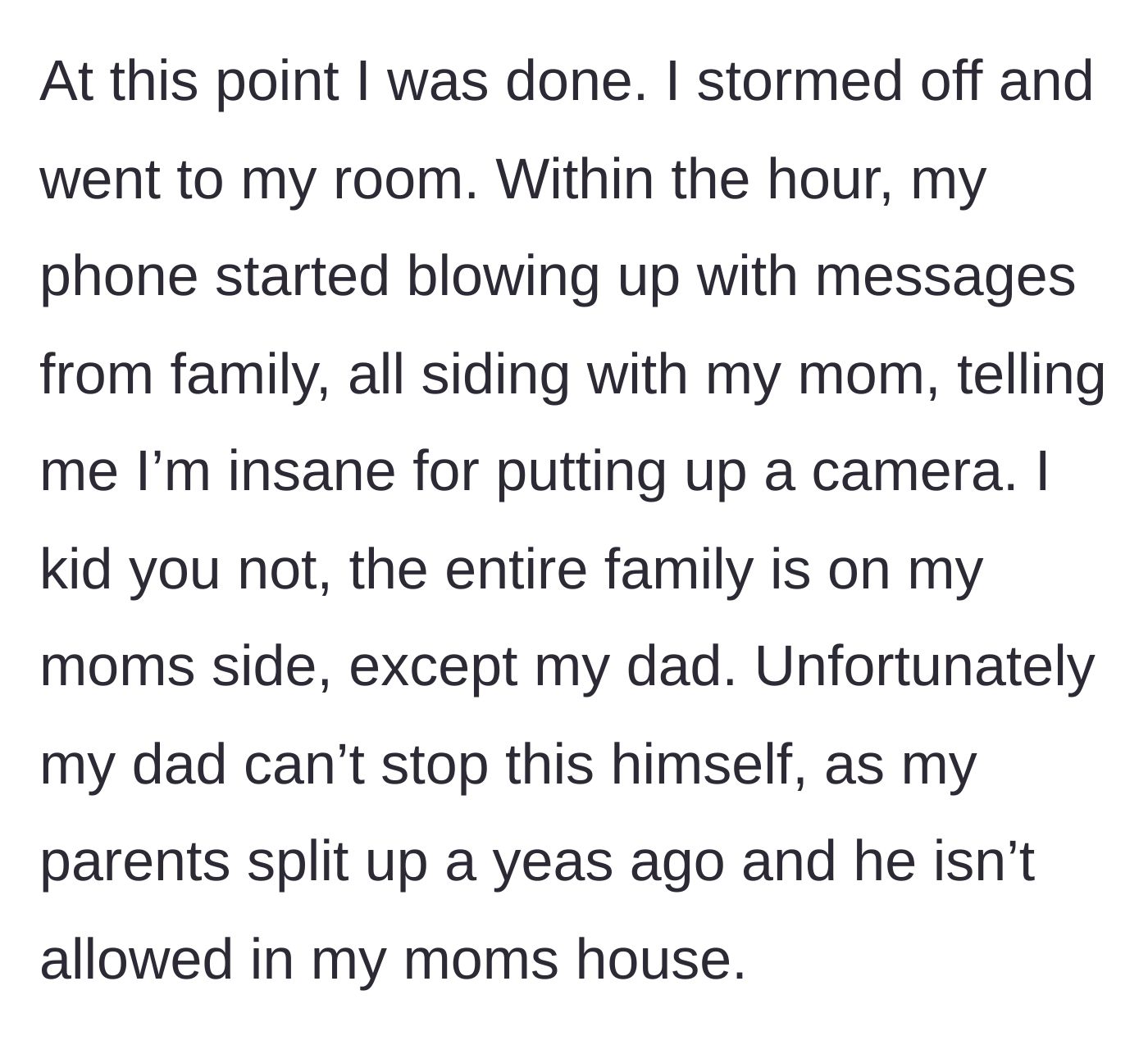 Story part 7 - A phone screen flooded with angry text messages from relatives.