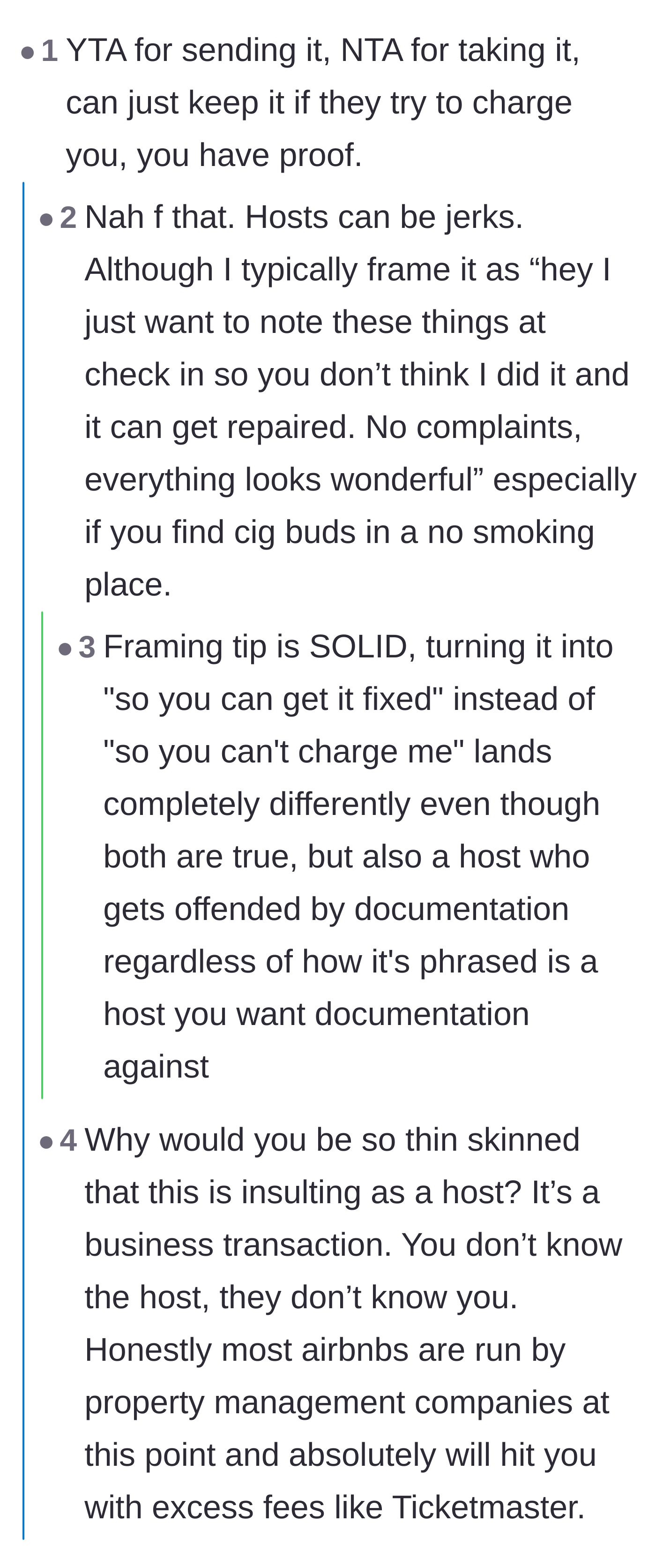 Comment thread arguing that a host getting offended by a standard business transaction is highly suspicious.