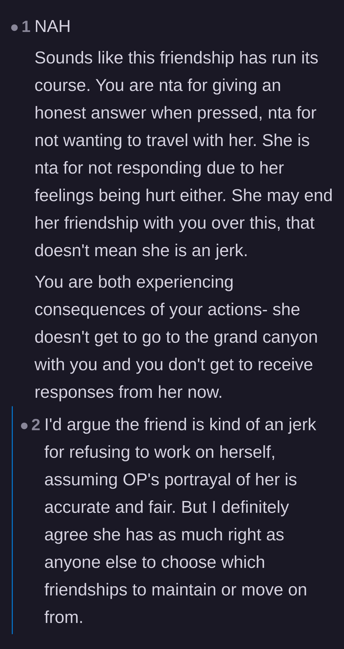 Comment thread 5 - A deep debate on whether someone is a bad person for refusing therapy and making their untreated anxiety everyone else's problem.