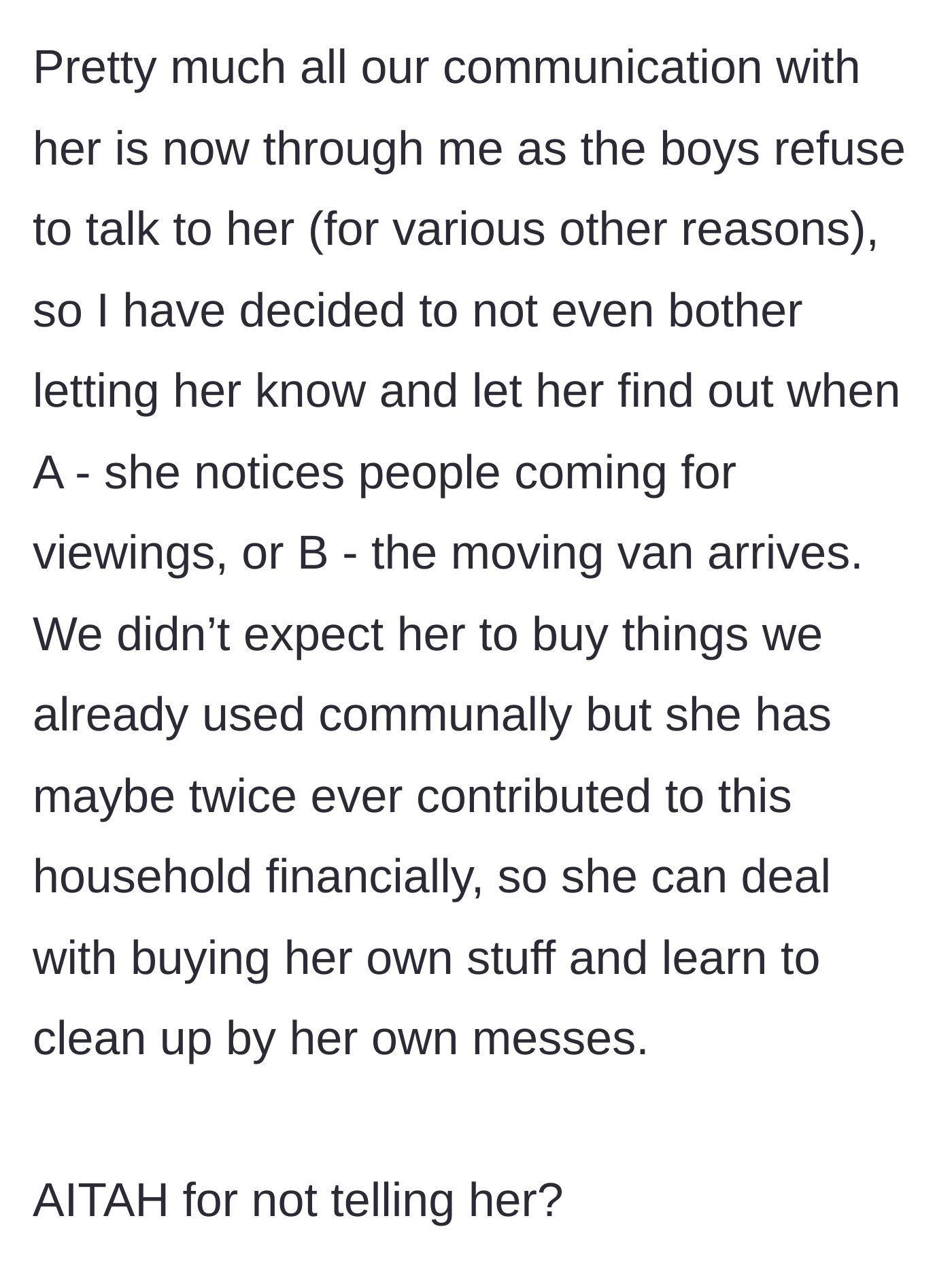 Story part 7 - The friends decide to move out secretly without telling the terrible roommate.