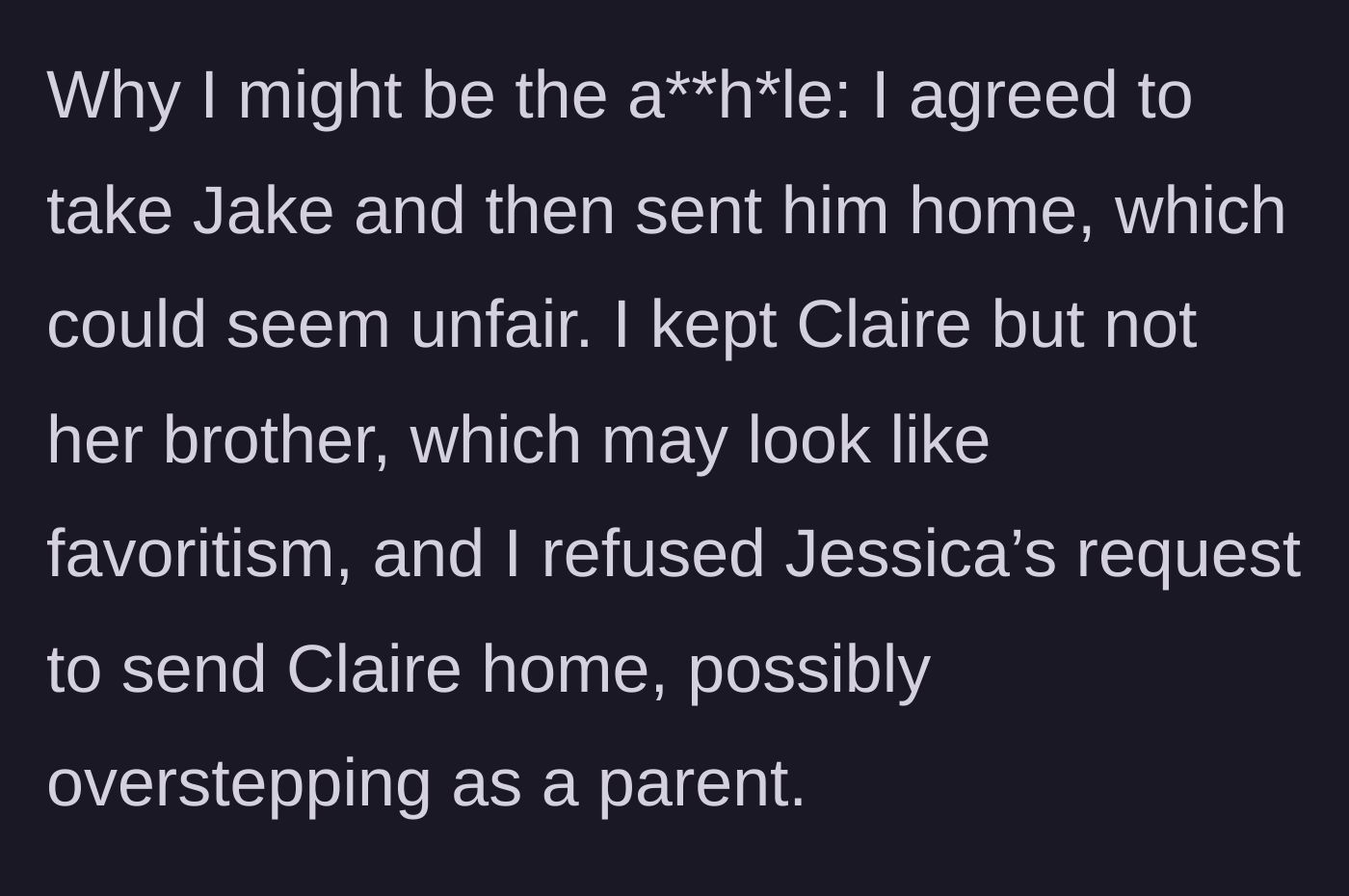 Story part 8 - The author doubting herself over fairness and potential overstepping.