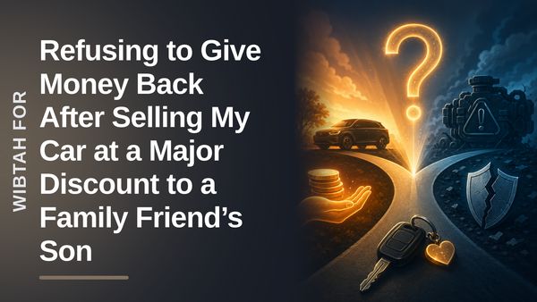The Generous Donor Who Slashed His Car Price Against The Desperate Buyer Demanding A Post-Sale Refund