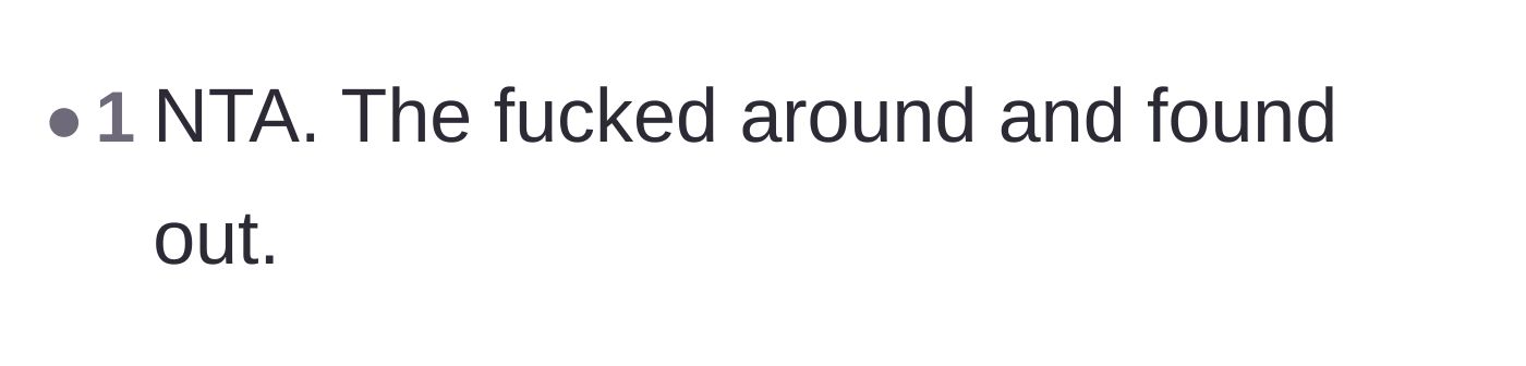 Comment thread 6 - A blunt comment applying the classic 'fucked around and found out' principle to the towed car.