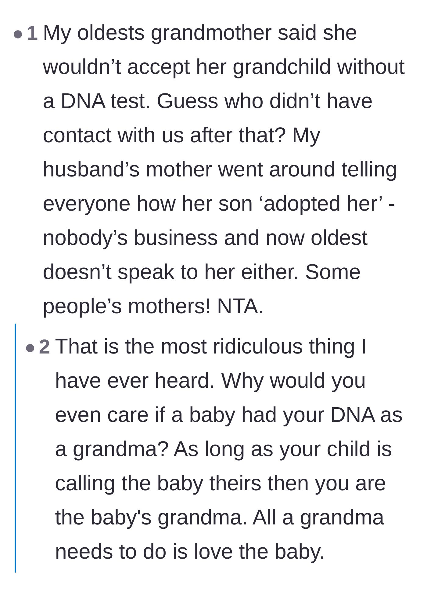 Comment thread 6 - Another reader sharing their own painful story about an incredibly toxic mother-in-law.