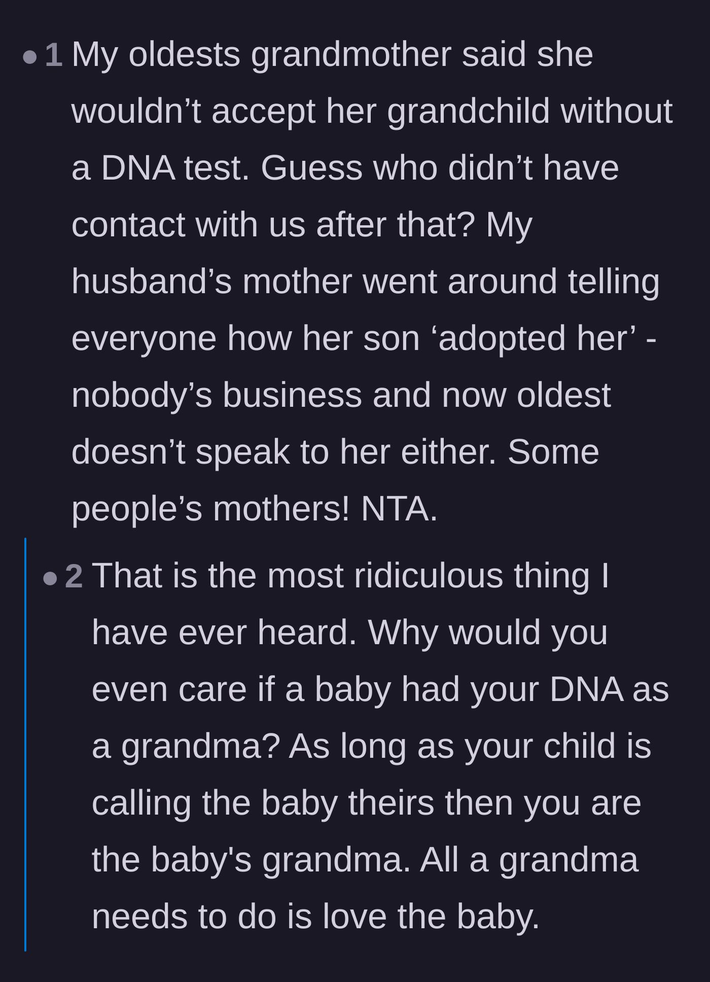 Comment thread 6 - Another reader sharing their own painful story about an incredibly toxic mother-in-law.