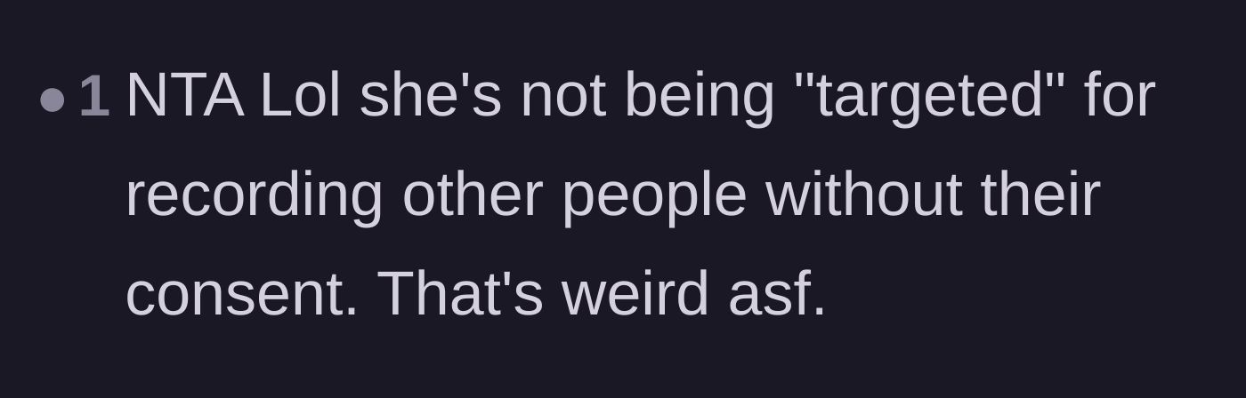 Comment thread 6 - Mockery of the villain's illogical claim that she is the one being targeted.
